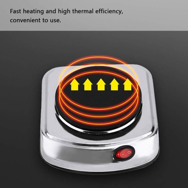 500W mini elektrisk varmare, grillkaffevärmare (220V EU-kontakt)