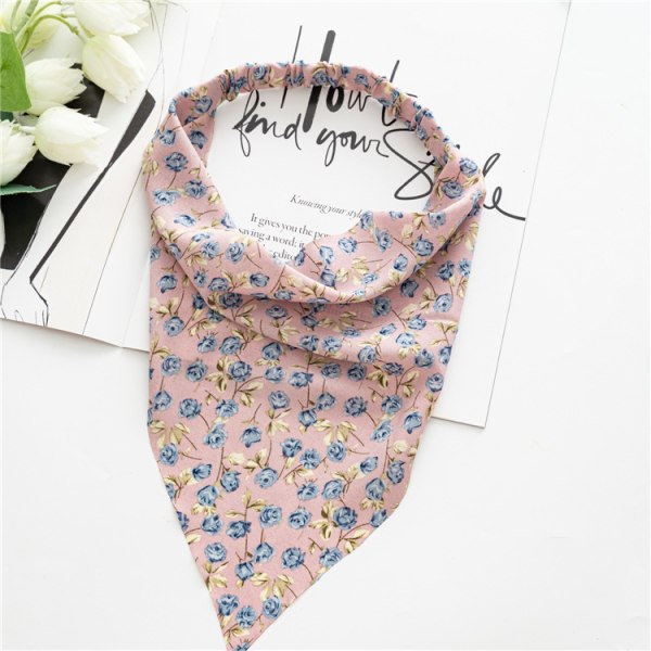 7 Stykke Blomster Elastisk Hårbånd Bandana Turban Chiffon Bandana F