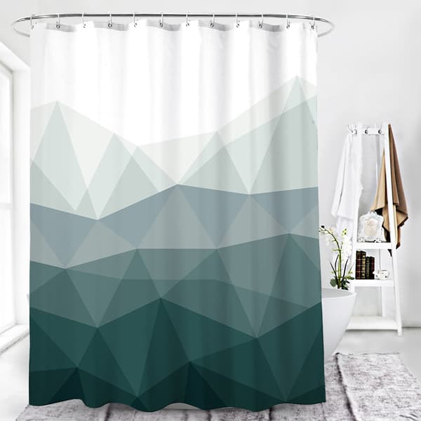 Designer Extra Lång Duschdraperi, Populärt Duschdraperi, Ombre