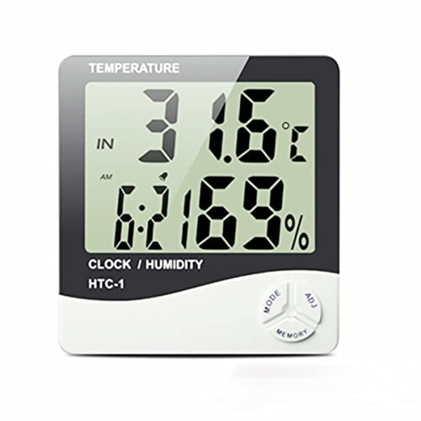 Liten digital hygrometer innendørs termometer romtermometer temp