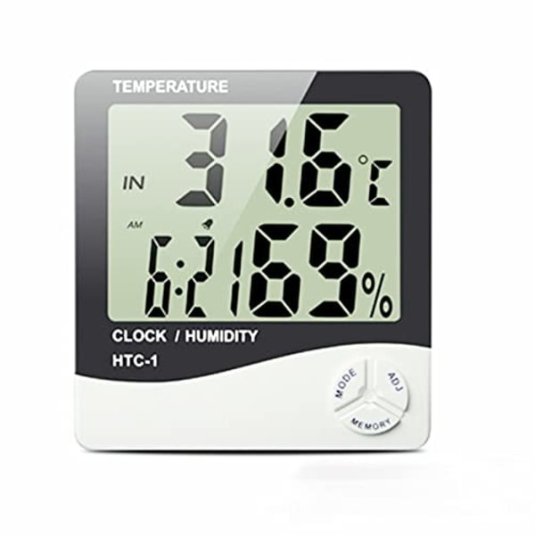 Liten Digital Hygrometer Inomhus Termometer Rumstermometer Temp