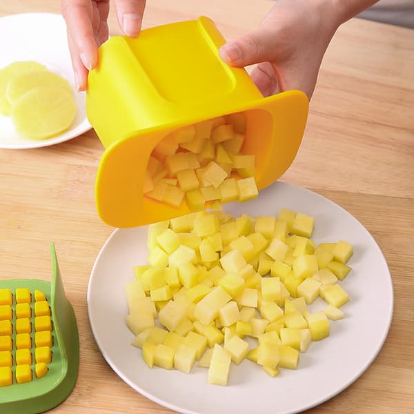Løk Terningkutter Fransk Fries Terningkutter Gulrot Skinke Terningkutter