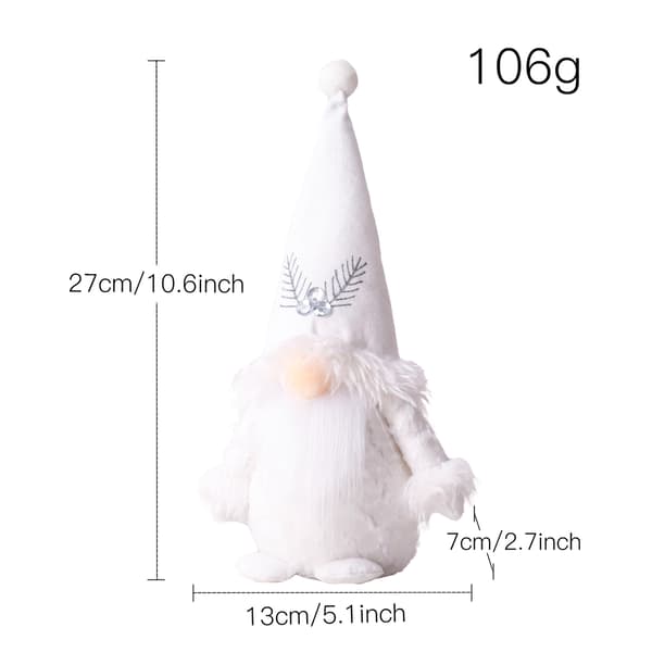 2 Julepyntsplejluser - Pludselig Nisse Dukke Ornament Julepynt