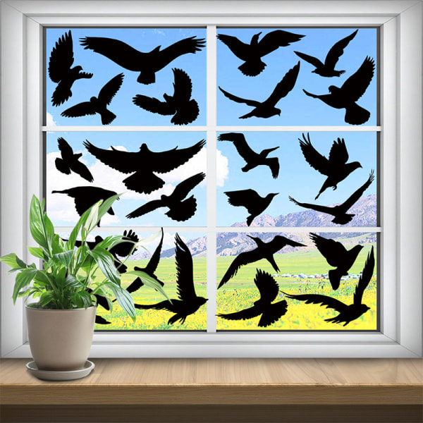 37 Anti-kollision fönsterdekaler Fågelformade fönsterdekaler Ant