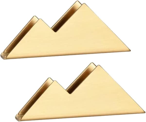 Visningsstand til visitkort - 2 stk. - Metallic guld