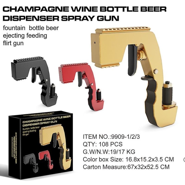 Champagne spray water gun bottle beer spray bar party