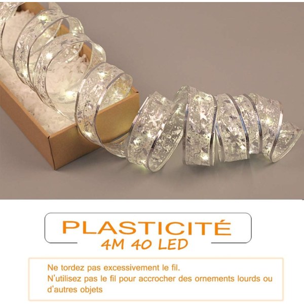 LED-lyslenke, Lyslenke, Ribbet Stripe LED-lys, 40 LED