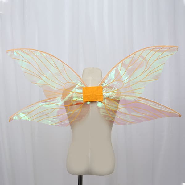 Jente Sommerfuglvinger Barn Fevinger Glitrende Transparent