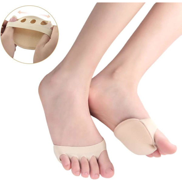 (2 Par) Metatarsal Puder Åndbare Fodpuder Gel Fodpuder Forefo