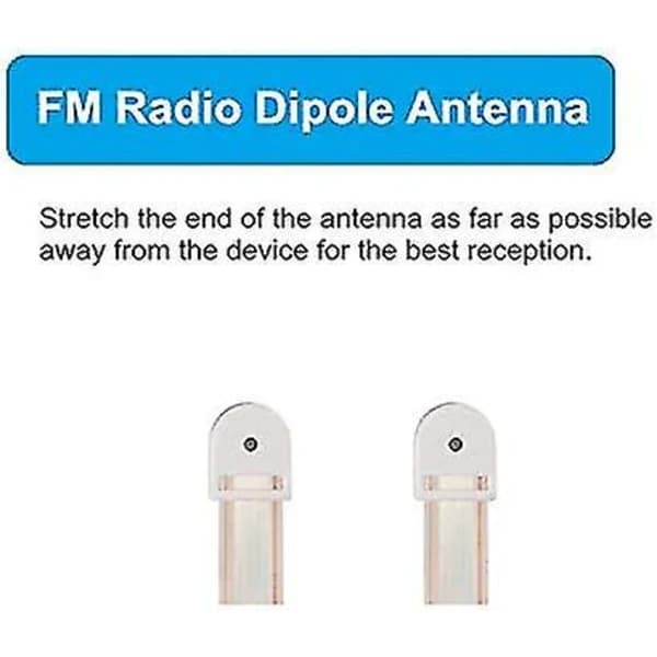 300 Ohm FM-antenne til vintage stereotunermodtagere, D