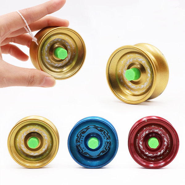 6 stk Profesjonelle Yoyo Aluminiumslegering String Yo-yo Kulelager I