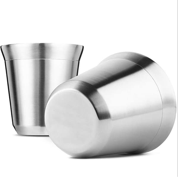 Dobbelveggede Isolerte Rustfrie Stål Espresso Kopper for Kaffe