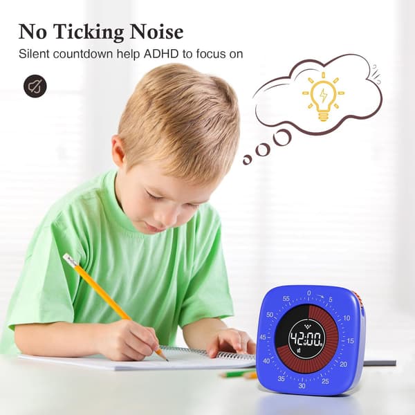 Laderbar Visuell Timer, Digital Timer med 4 Alarmmodi, DXGHC