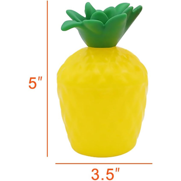 7 stk. 201-300 ml Ananas Kopper, Plastik Ananas Kopper, Velegnet til