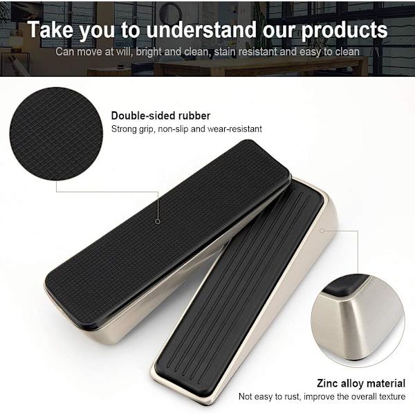 Dørstopper, 2 stk. Dørkile, Gulv Dørstopper, til Badeværelse, Ki