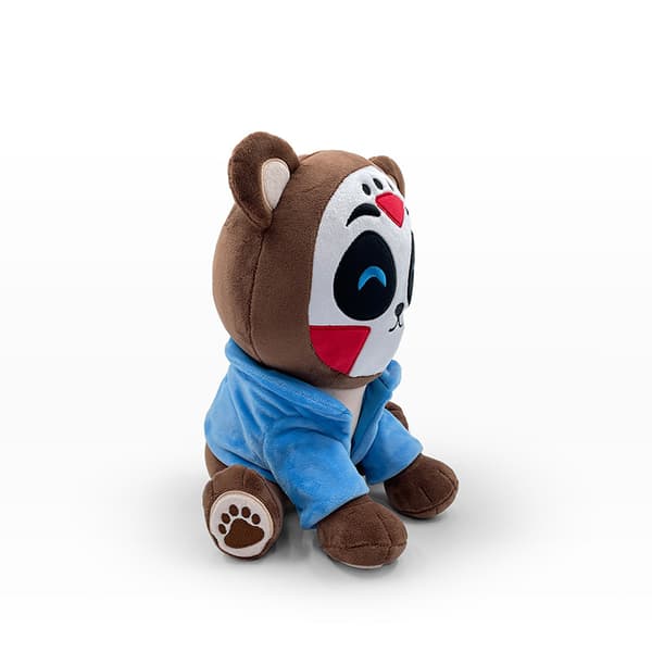 Plush teddybjörn leksak barn docka med mask