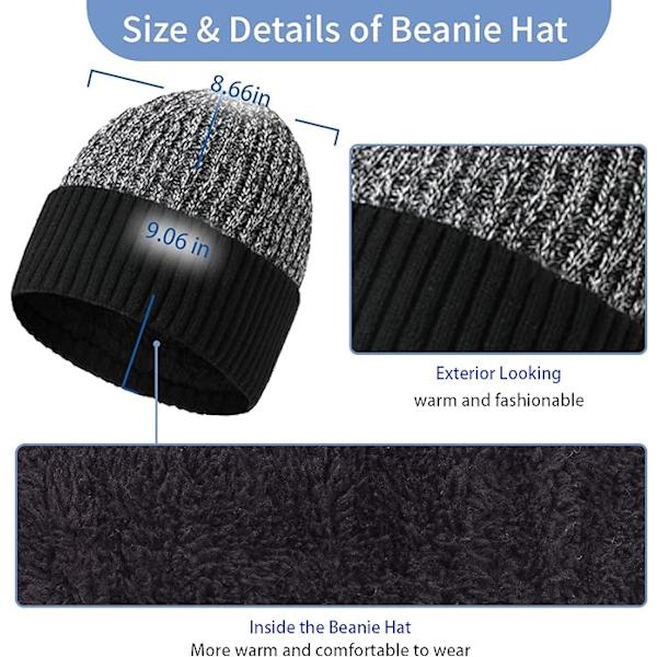Hatt, skjerf, hansker, tredelt sett, tykkere, varm og fas DXGHC