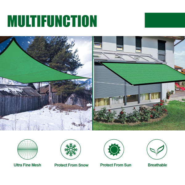 Drivhusskyggeduk, grønn skyggeduk for utendørs netting,