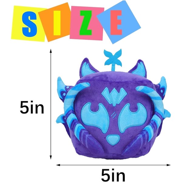 B-lox Fruits Plush, B-lox Fruits Plushies B-lox Plush Pillow Stuffed Toy, Myke Frukter Klemmeleke Plysj Putedyr Gaver, Sq