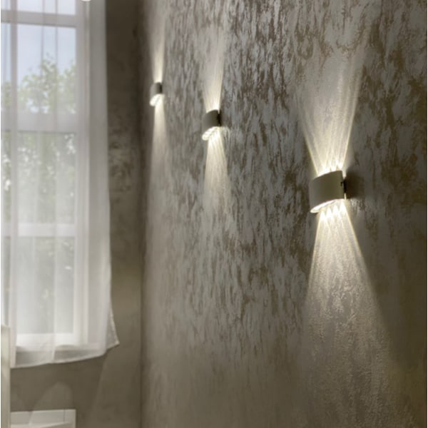LED Innendørs Vegglampe Hvit Moderne Vegglampe, IP65 Vanntett DXGHC