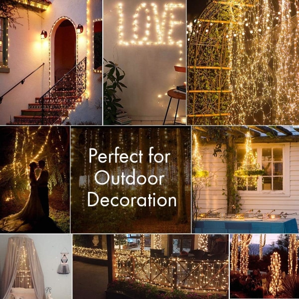 Fairy String Lights, 120 LED 10M/32Ft USB-drivna lampor