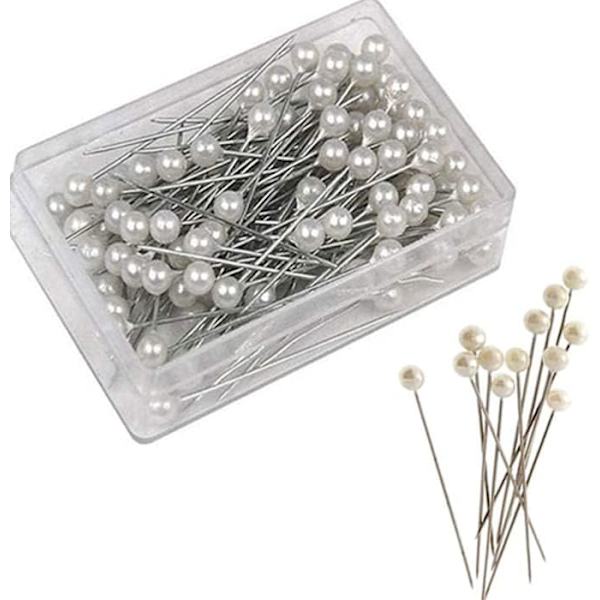 1000 stk. Perle Pins til Blomster Bryllup Pins Sjal Pins Syning Pin