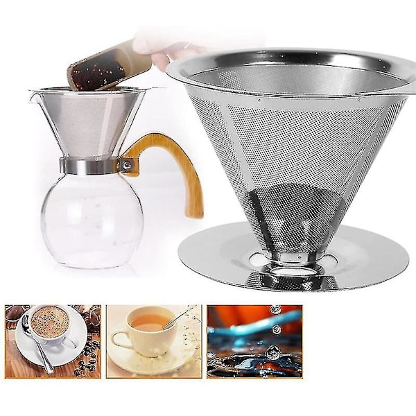 Rostfritt stål häll över kaffedroppare Mesh Fi DXGHC