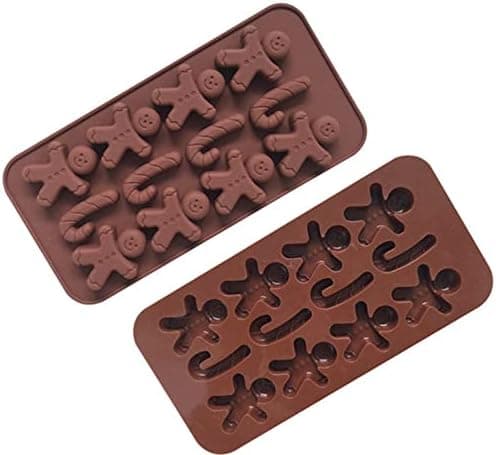 Sæt med 2 Silikon Kageforme, 12 Hul Chokoladeform, Latti DXGHC