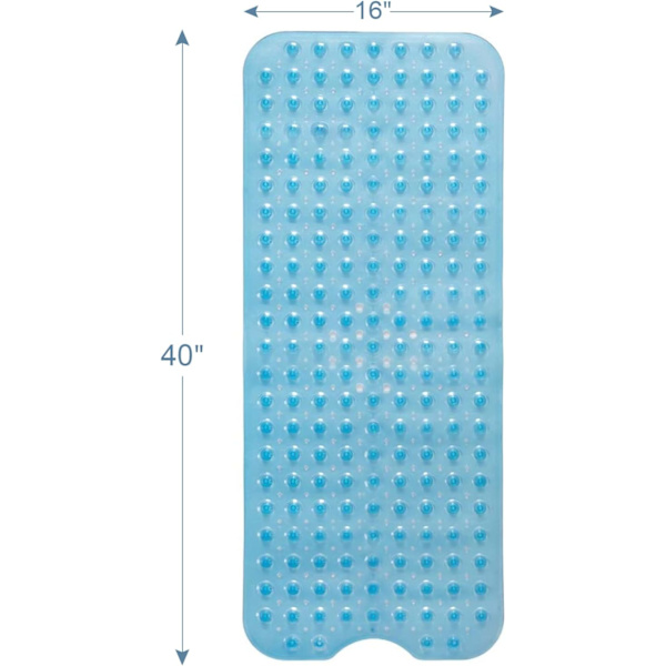 Badematte Antislipp Badematte, 40 x 16 Tommer, Dusjmatte Antislipp