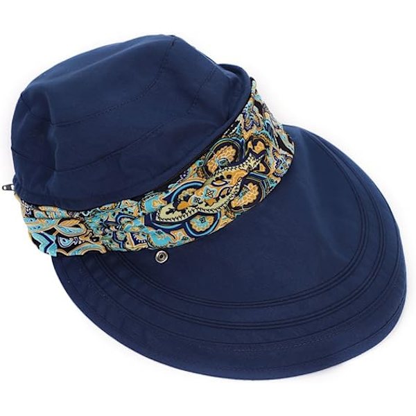 Kvindesolhat med bred skygge, Visor Cap, Strandrejse Sommerhat Campi