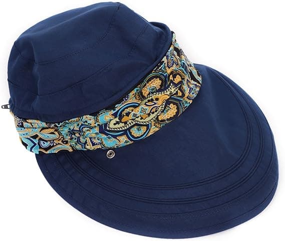 Solhatt med bred brem for kvinner - Strand, reise, sommerhatt, Campi