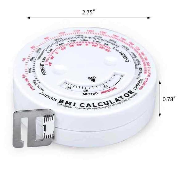 BMI Anatomisk Kropsmåler med BMI-Kalkulator til Kropshøjde