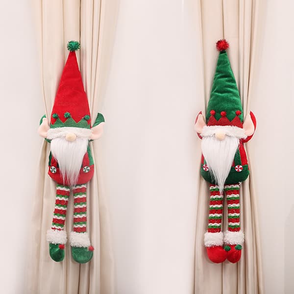 2 st juldekorationer tomtar par gardiner arm rudolf