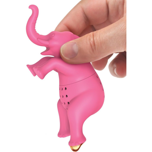 Stor bryg elefant silikone te-infuser