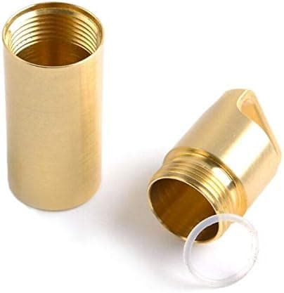 Vattentät och bärbar metallficktablettask för nyckelring, guld