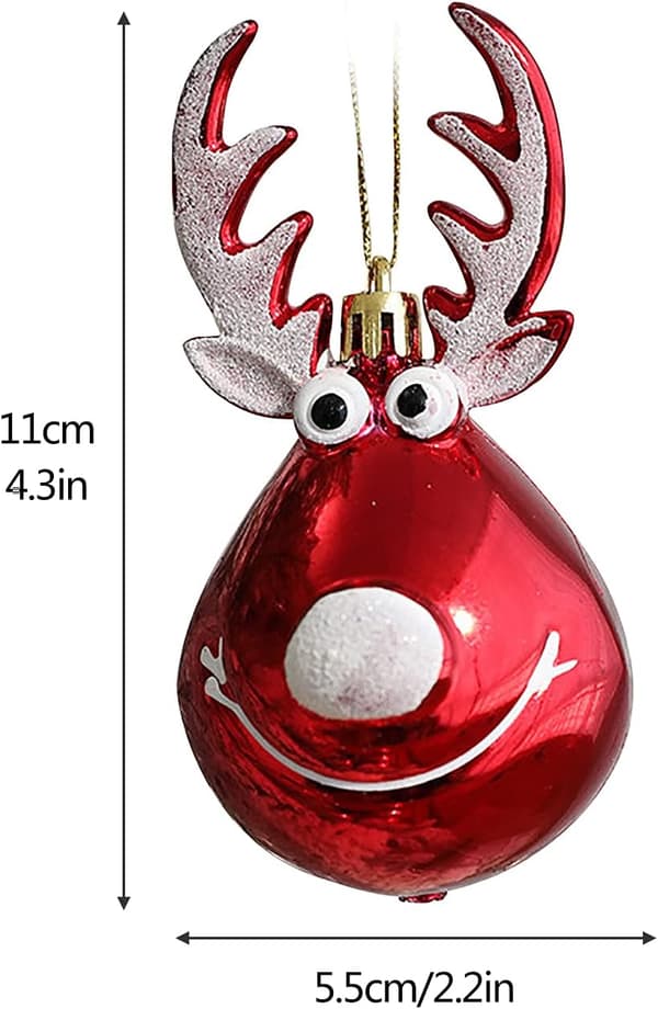 8-pack Slitstarka Julgransprydnader med Rensa DXGHC