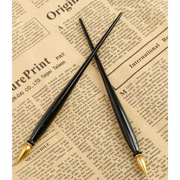 6 stycken skrapguldpennor i plast, enkla DIY-skrapstift