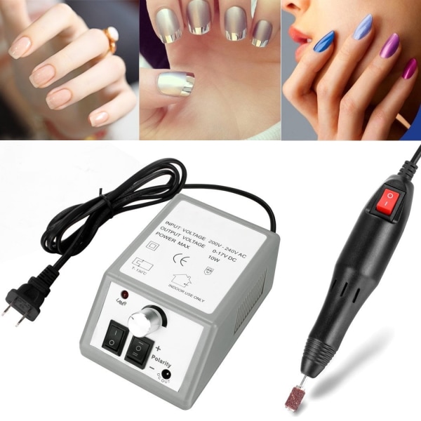 Professionelt elektrisk neglefilboremaskine manicureværktøj manicuresæt