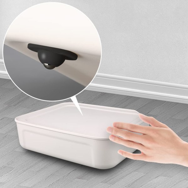 Selvklæbende Hjul 8 STK Mini Universal Hjul 360 Grader Drejelige