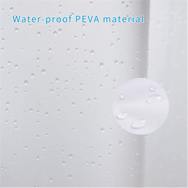 Bruseforhængsforing – 72 x 72 PEVA Hårdt Bruseforhæng