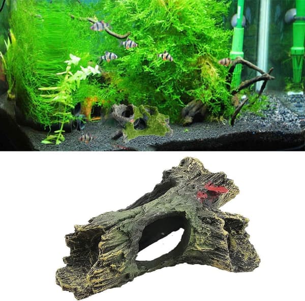 2-pack Sjunken Trädstam Akvarium Betta Fisk Ornament Driftved Harts