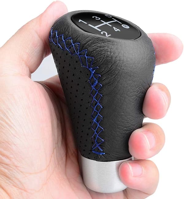 5 Trins Gearskifte Knob Læder Manuel Universal Gearskifte Knob