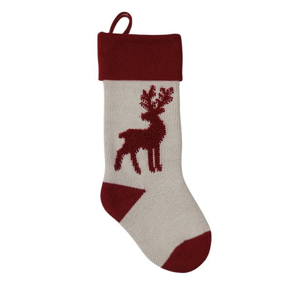 2 st Reindeer Hängande Strumpor Julgåvor Stickade Ull