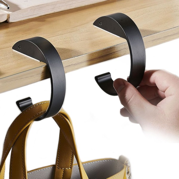 2st C Form handväska Krok för bord Handväska Hängare för skrivbord Kraftig handväska Krok Floding Väskhållare Tillverkad av höghållfasthet
