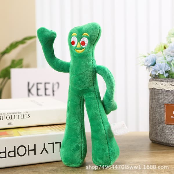 Multipet Gumby Plyschfylld Hundleksak, Grön, 20 cm (1-pack)
