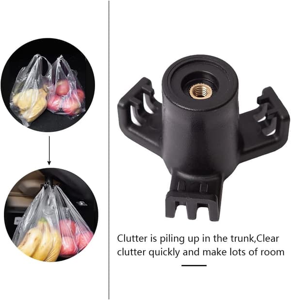 Grocery Bag Trunk Hook, Bil Interiør Organizer, Anti-Svingende Vedhæng