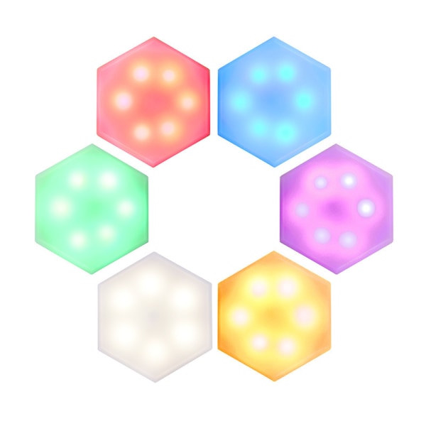 Smart touch färgglad nattlampa laddningsbar RGB fjärrkontroll