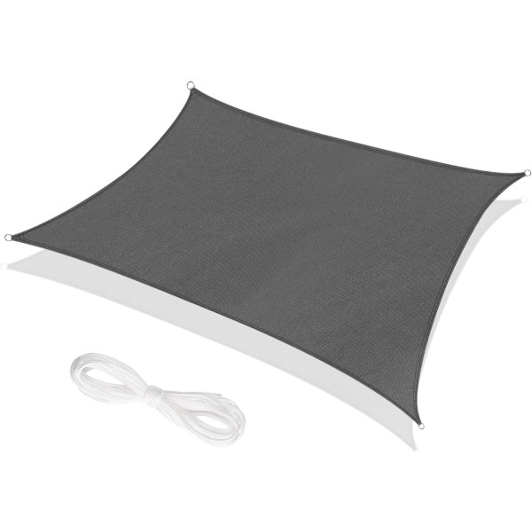 Rectangle Shade Sail 2 x 3m, Shade Sail 98% UV Protection, Shade