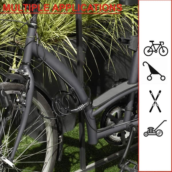 Cykellås Kabel [1,2m Kabel] [Kombination] [Utomhus] 8143EURDPRO