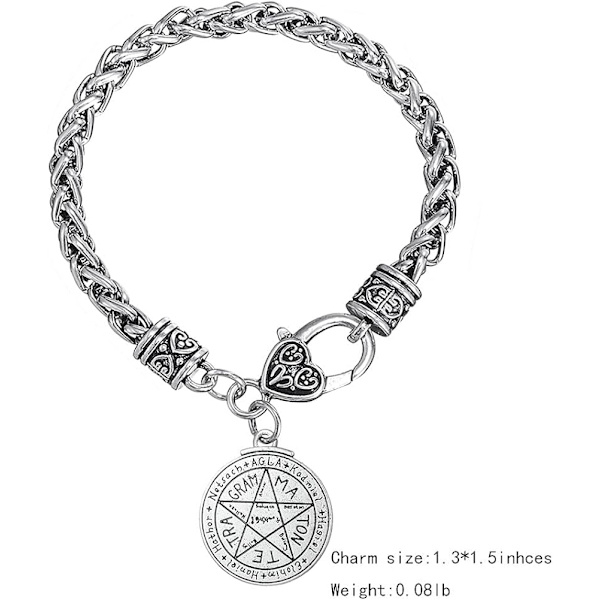 Talisman armbånd for kjærlighet med pentacle Tetragrammaton segl av S